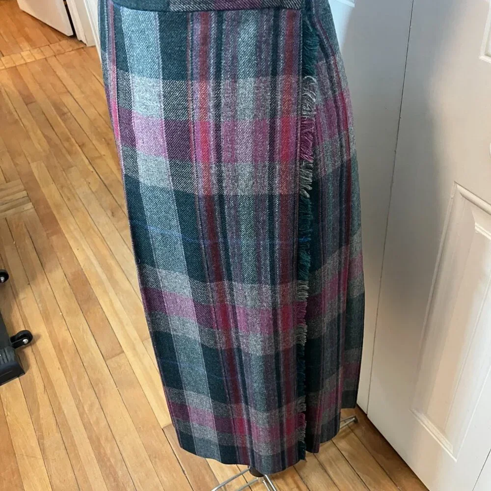 Vintage Evan Picone Wool Blend Skirt Vintage Sz 14 Modern Sz 2 - Picture 5 of 7